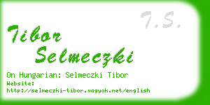 tibor selmeczki business card